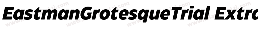 EastmanGrotesqueTrial ExtraboldItal字体转换